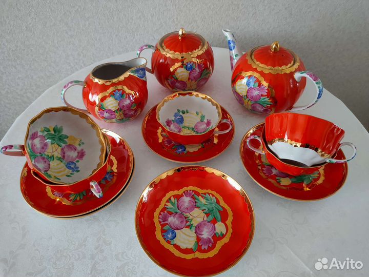 Сервизы СССР Золотая роза