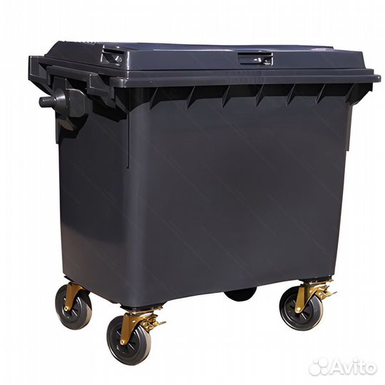 Пластиковый мусорный контейнер 770л-3205