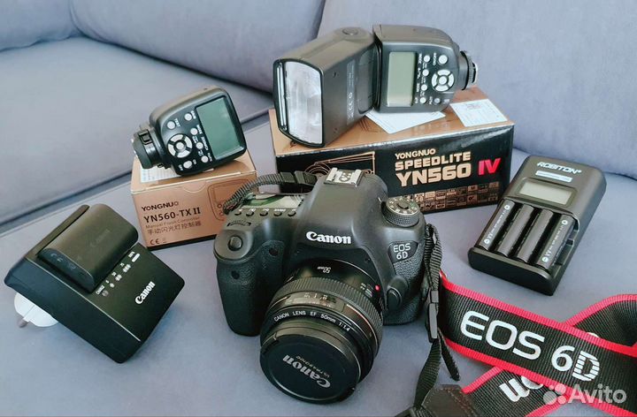 Зеркальный фотоаппарат canon 6d + объектив