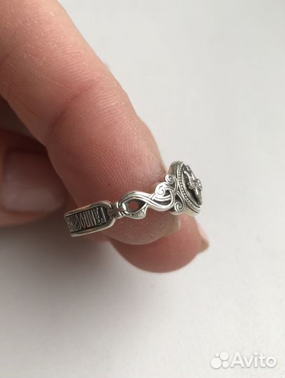 Серебро крест- энколпион и кольцо