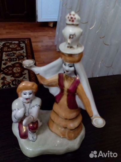 Статуэтка Башкирская пара, размер 21,5*15см