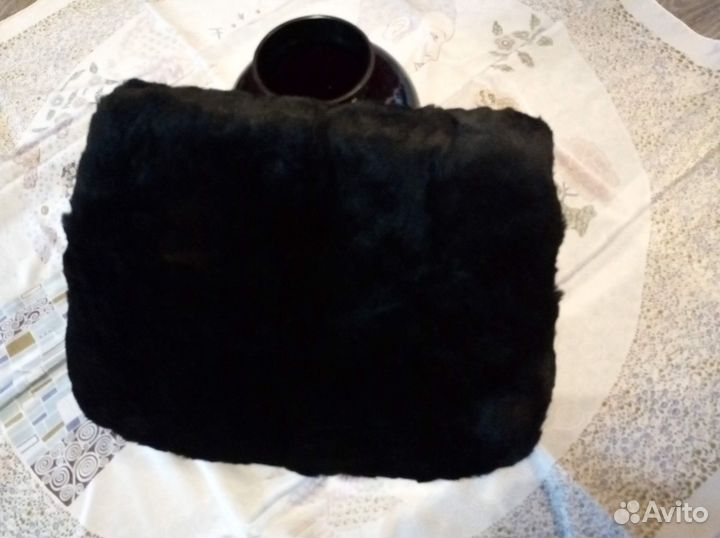 Муфта винтажная натуральная