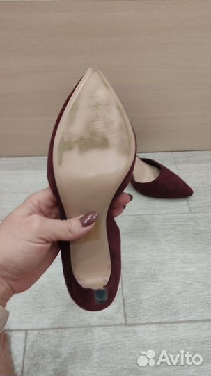 Замшевые туфли