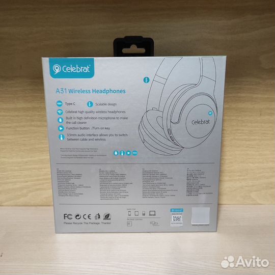 Bluetooth наушники Celebrat A31 Over-ear Wireless
