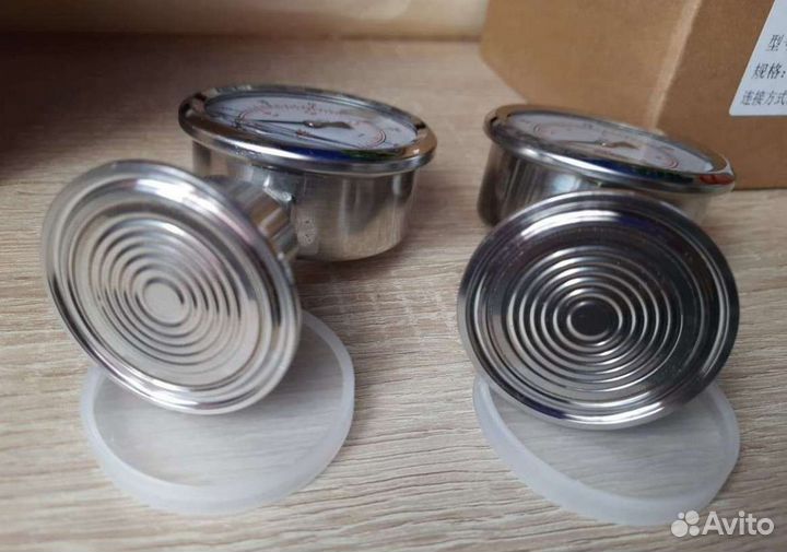 Манометр под кламп, заполнен глицерином