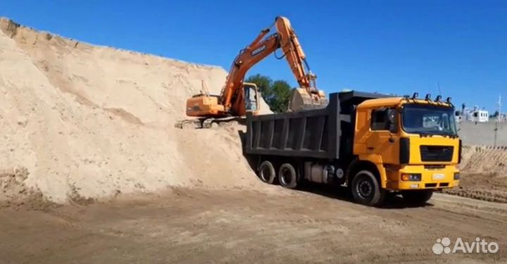 Песок строительный, грунт с доставкой от производителя