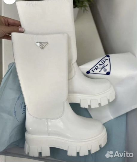 Сапоги демисезонные prada