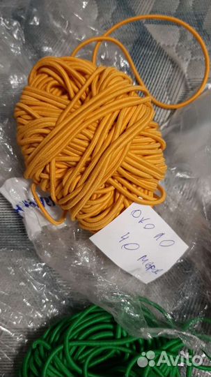 Шляпная резинка шнур резиновый