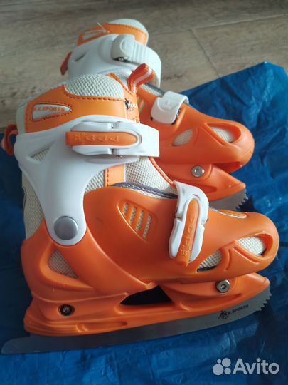 Коньки раздвижные 30-33