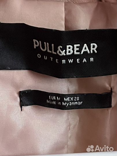 Кожаная куртка Pull&Bear