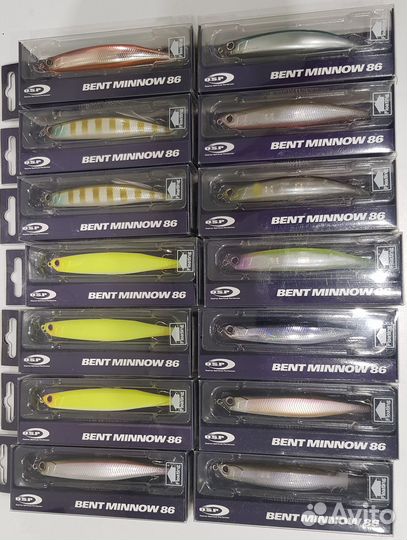 Воблеры OSP Bent Minnow 76F, 86F, 106F/SW, 130F/SW