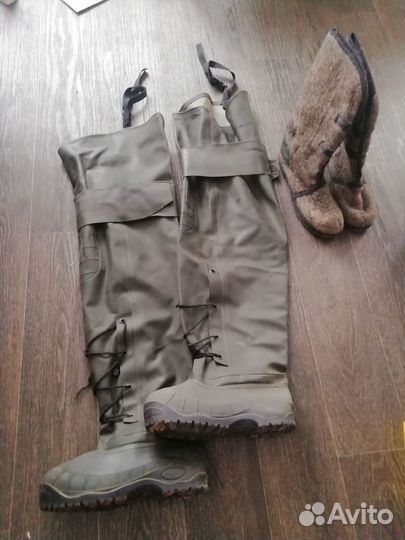 Сапоги рыбацкие с шипами 45р