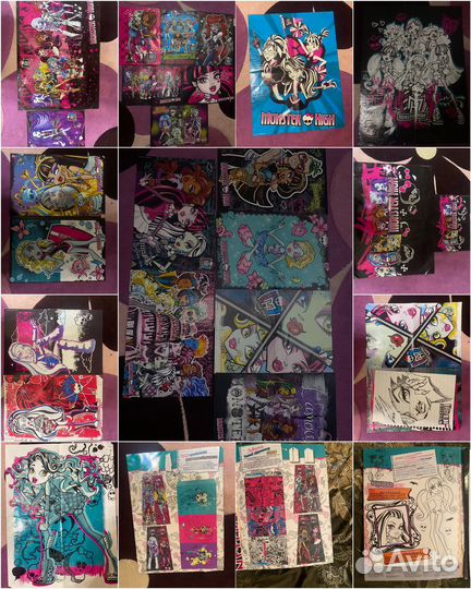 Плакаты постеры монстр хай barbie барби ранетки