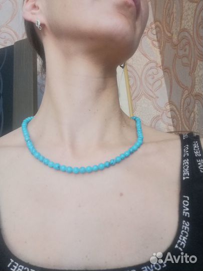 Бусы из бирюзы