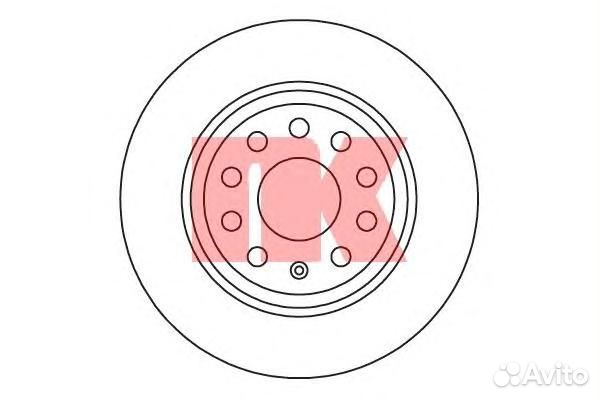 Тормозной диск задний 282x11,9 5 отв