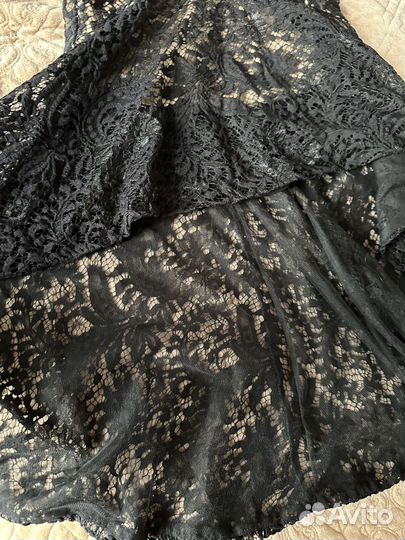 Вечернее платье кружевное рыбка