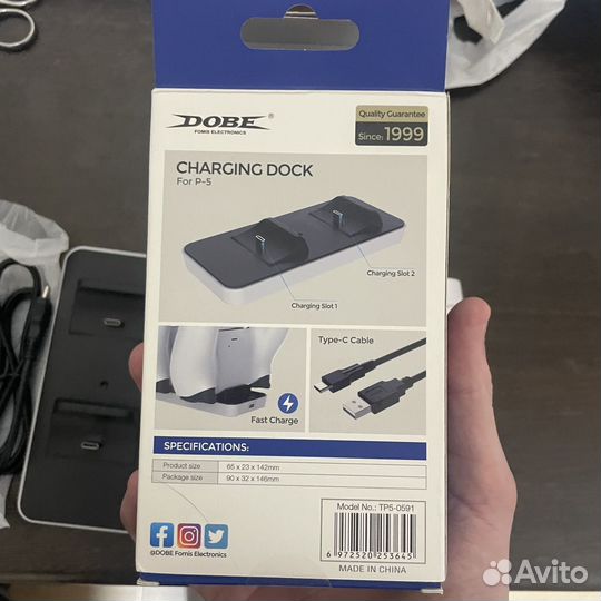 Зарядная станция dualsense ps5 dobe