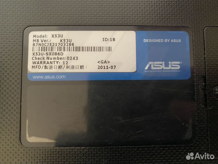 Asus X53U