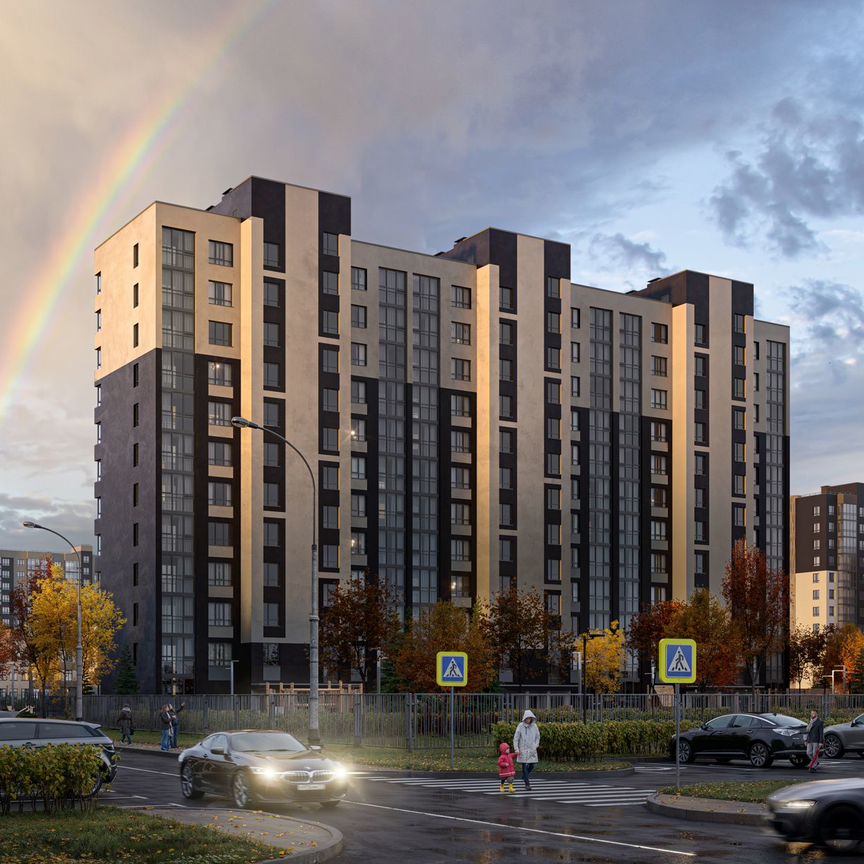 1-к. квартира, 50 м², 10/12 эт.