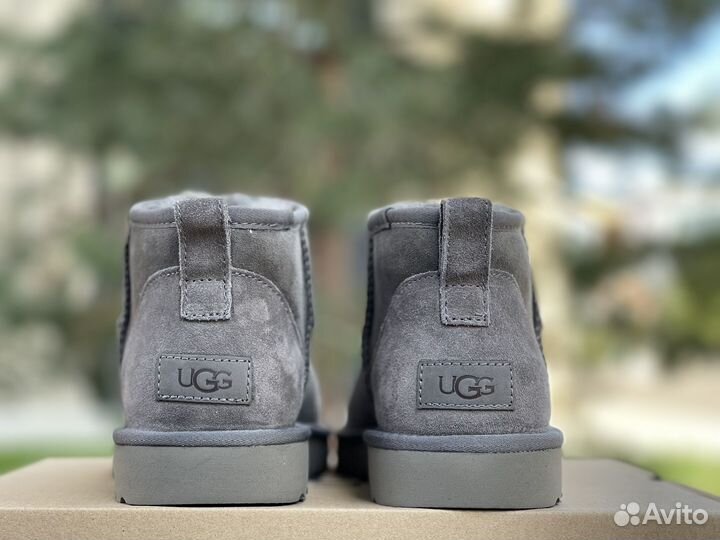 Угги Мужские Ugg Classic Ultra Mini Grey