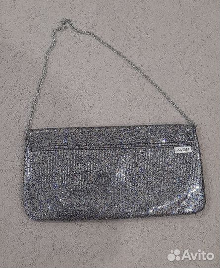 Блестящий клатч новый
