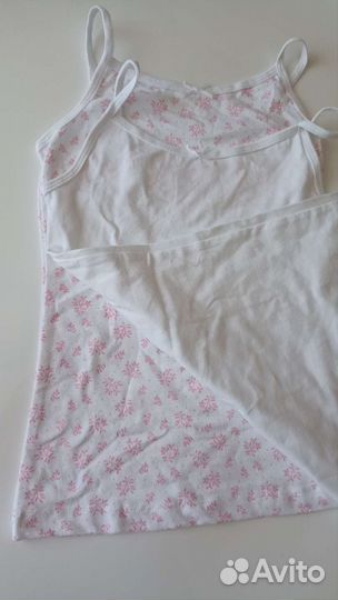 Комплект маек для девочки, 122/128 lupilu