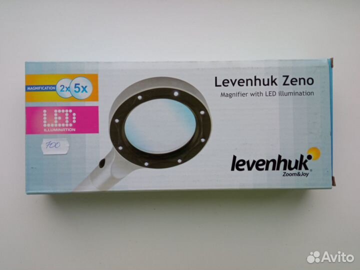 Лупа новая Levenhuk Zeno 50 с подсветкой