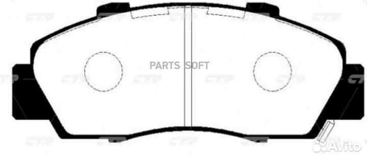 CTR GK0438 (старый номер ckkd-10) Колодки тормозны