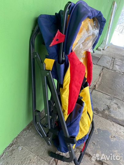 Детские санки коляска на колесах