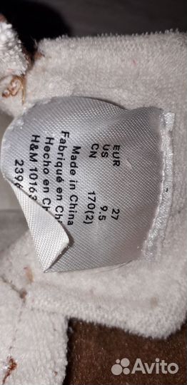 Кеды ботинки hm для девочки