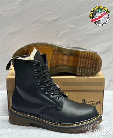 Ботинки Dr martens 1460 зимние с мехом