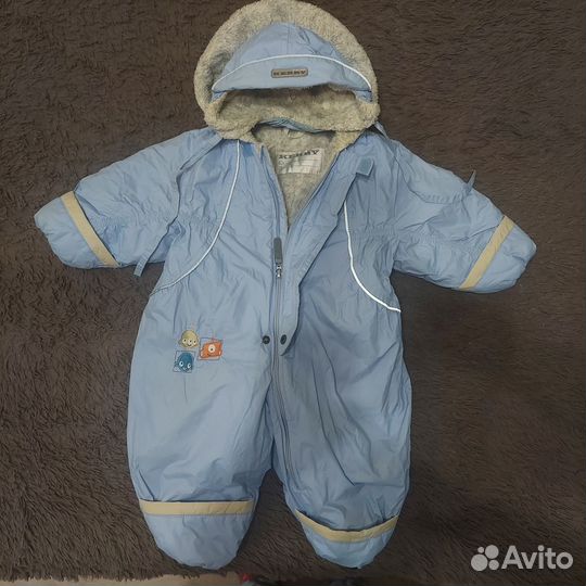 Зимний комбинезон mothercare 68 с шапочкой