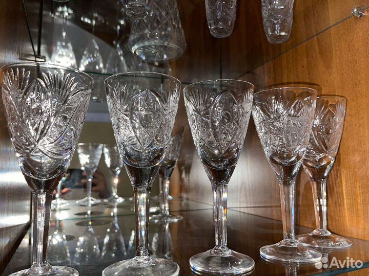 Хрустальные фужеры,рюмки