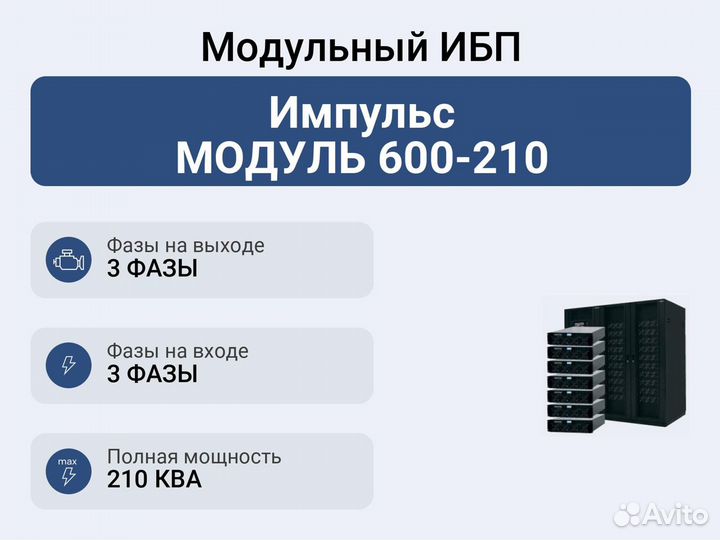 Модульный ибп Импульс модуль 600-210