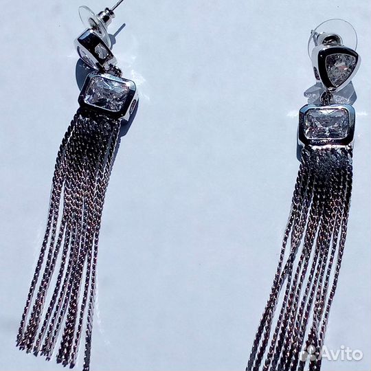 Swarovski серьги длинные