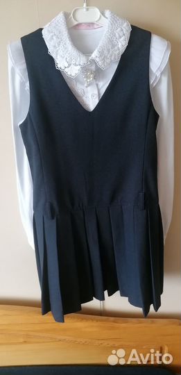 Школьный сарафан Gulliver, размер 134