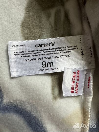 Комбинезон флисовый Carters новый