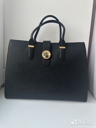 Черная сумка Tote от Ralph Lauren