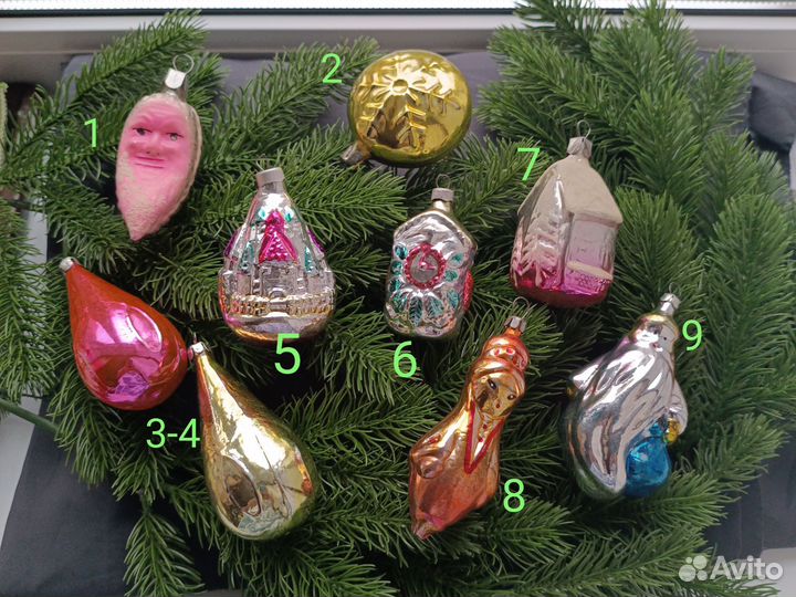 Елочные игрушки СССР
