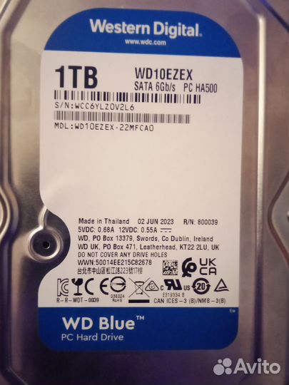 Жесткий диск 1 тб wd blue