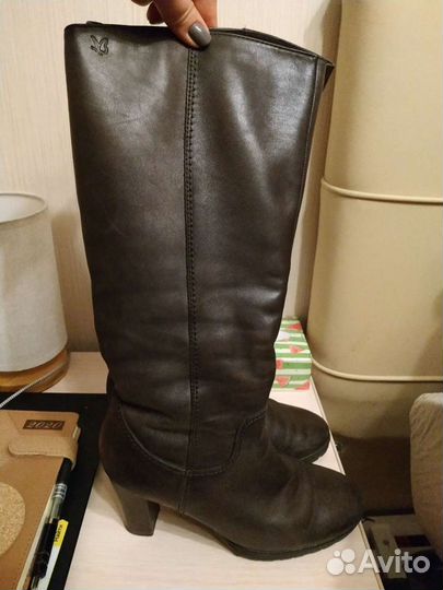 Зимние женские сапоги 38 натуральная кожа