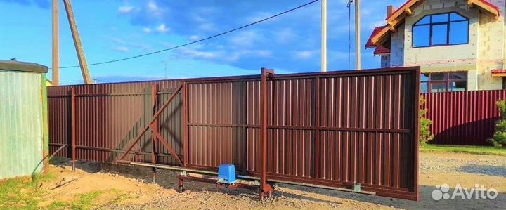 Откатные ворота под ключ