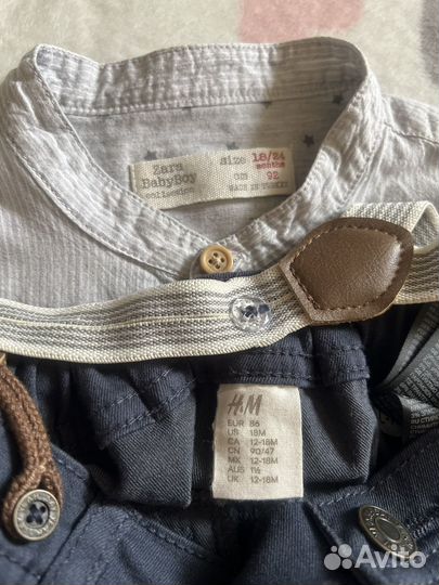Брендовые вещи на мальчика 86-92 zara hm