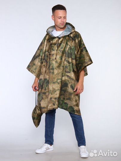 Плащ дождевик пончо