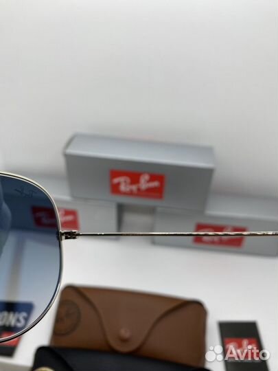 Солнцезащитные очки Ray Ban Aviator 3025 стекло