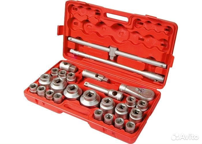 Набор торцевых головок, квадрат, 3/4-1, головки 21