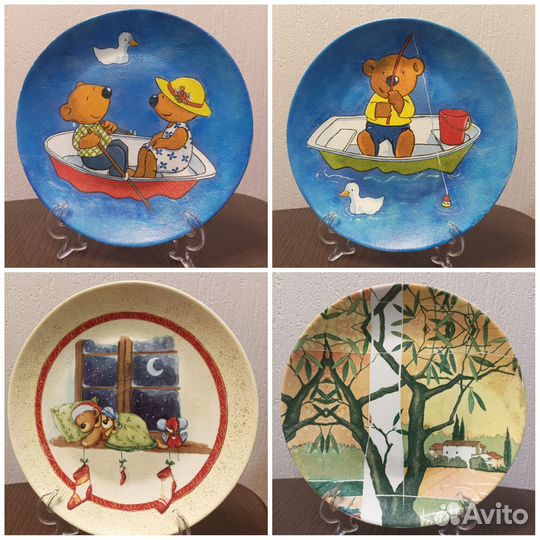 Тарелка декоративная декупаж