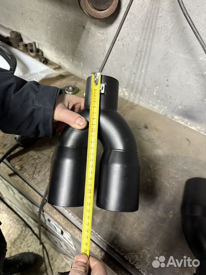 Насадки на глушитель раздвоенные