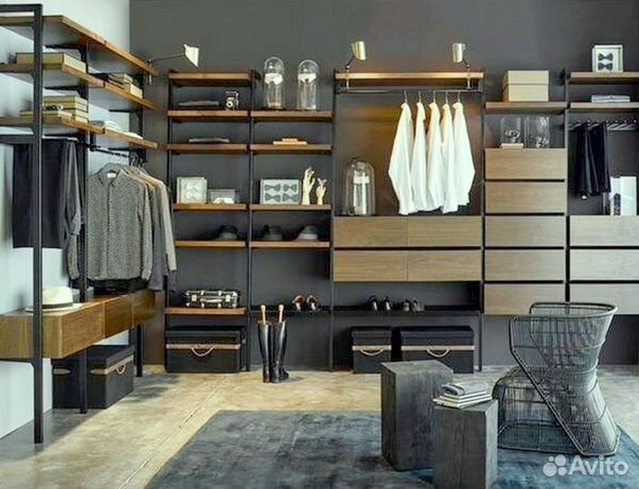 Гардеробные Лофт