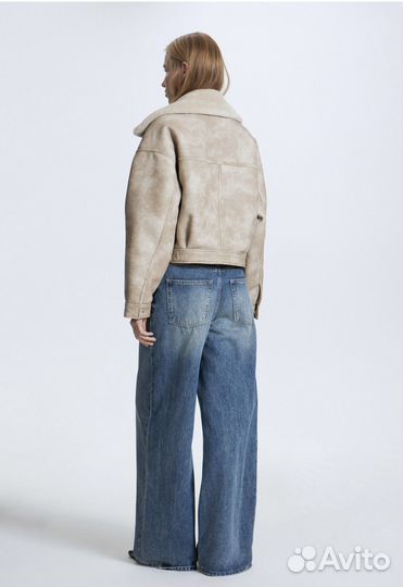 Дубленка Lime бежевая